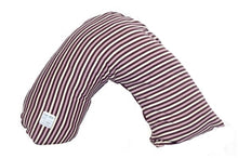 Eggplant Stripe Posh&Plush L'ovedbaby Collaboration Pillow