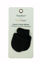 Organic Scratch Mittens in Black by True Two x L'ovedbaby