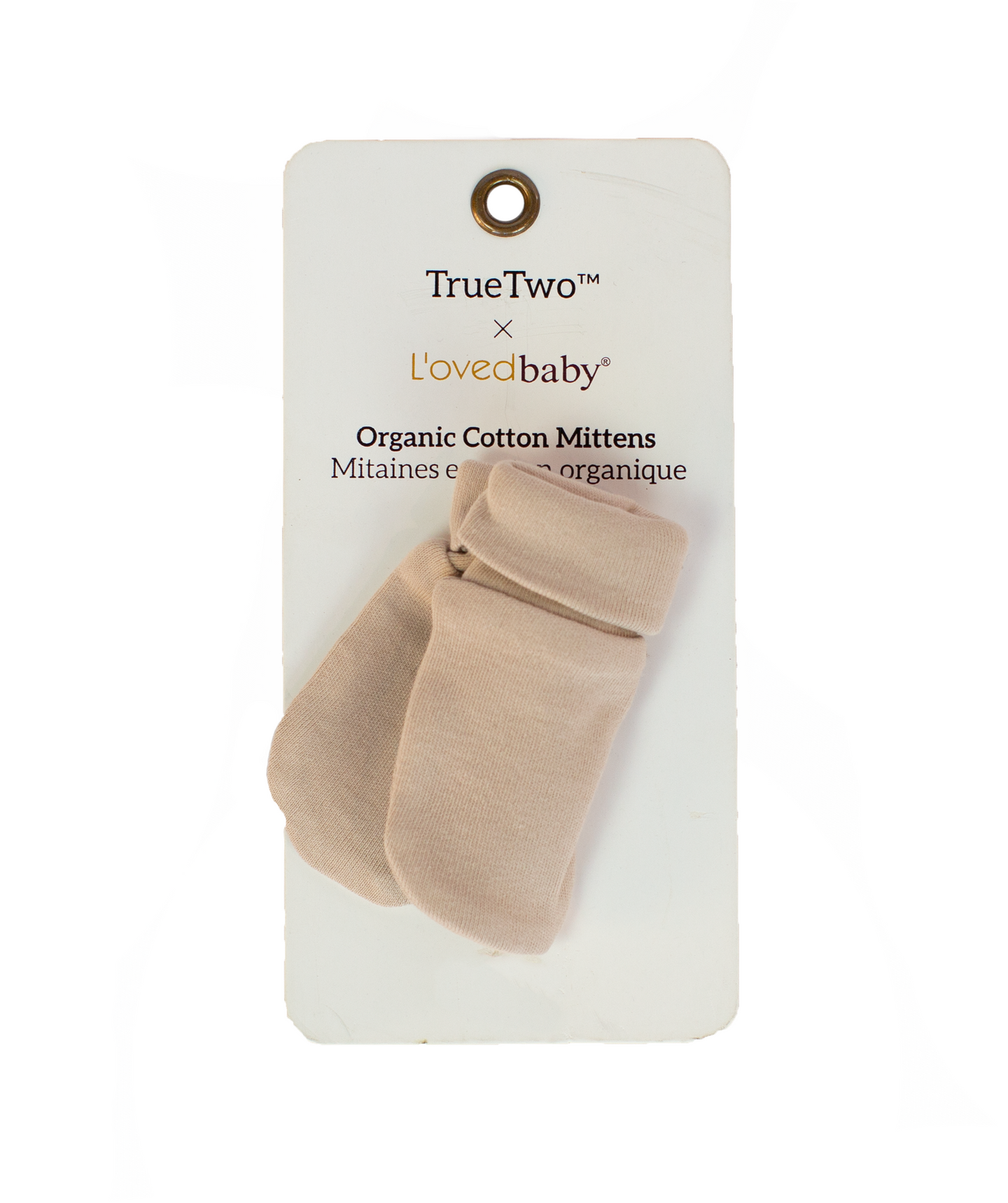 Organic Scratch Mittens in Oatmeal by True Two x L'ovedbaby