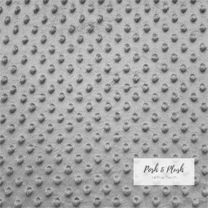 Posh & Plush Gray Minky Dot image